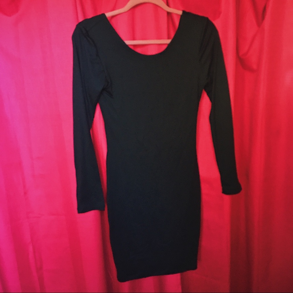 ADC hourglass dress, dark green.